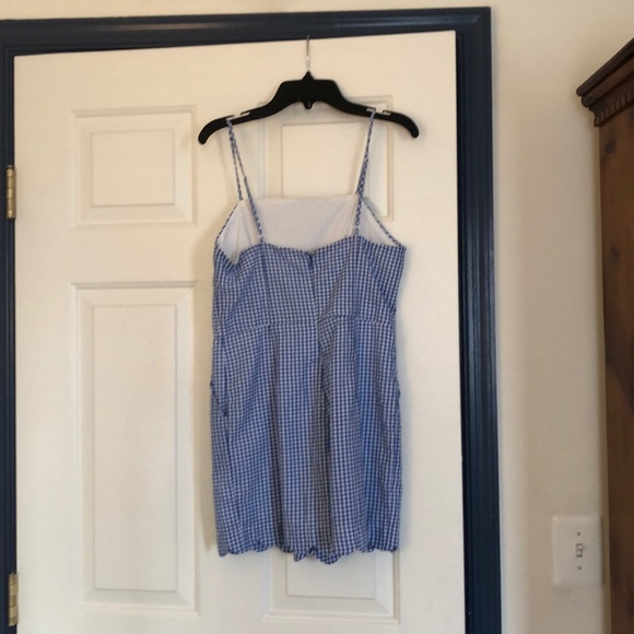 Blue and white Gingham Blu romper - Picture 2 of 2